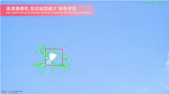 real time fragment tracking and quasi real time trajectory measurement